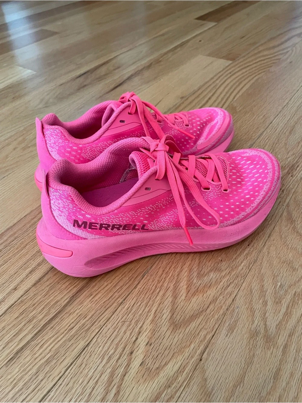 Merrell Women's Morphlite Neon Pink Athletic Running Sneakers, Size 7.5